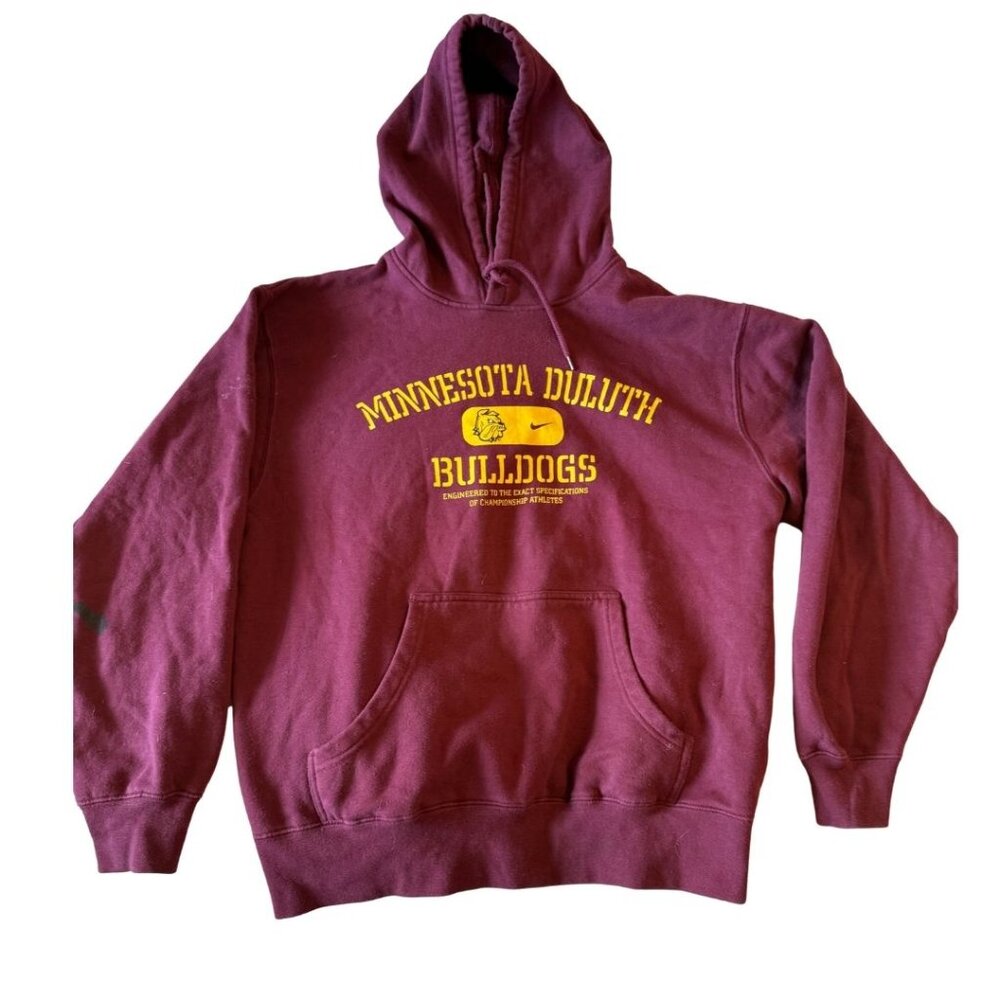 Nike Minnesota Duluth Bulldogs Hoodie Maroon College Sweatshirt
